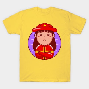 Firefighter Woman T-Shirt